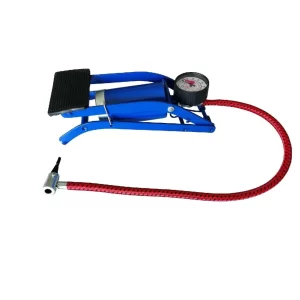 Bomba De Pie Inflador De Llantas Con Manometro