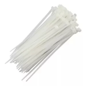 Amarres Plásticos Abrazadera De 40cm X 0,48cm Blancos X 100U