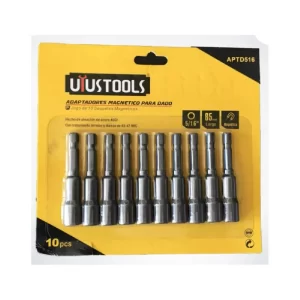 Juego De 10 Adaptadores Para Dado Magneticos 5/16 x 65mm