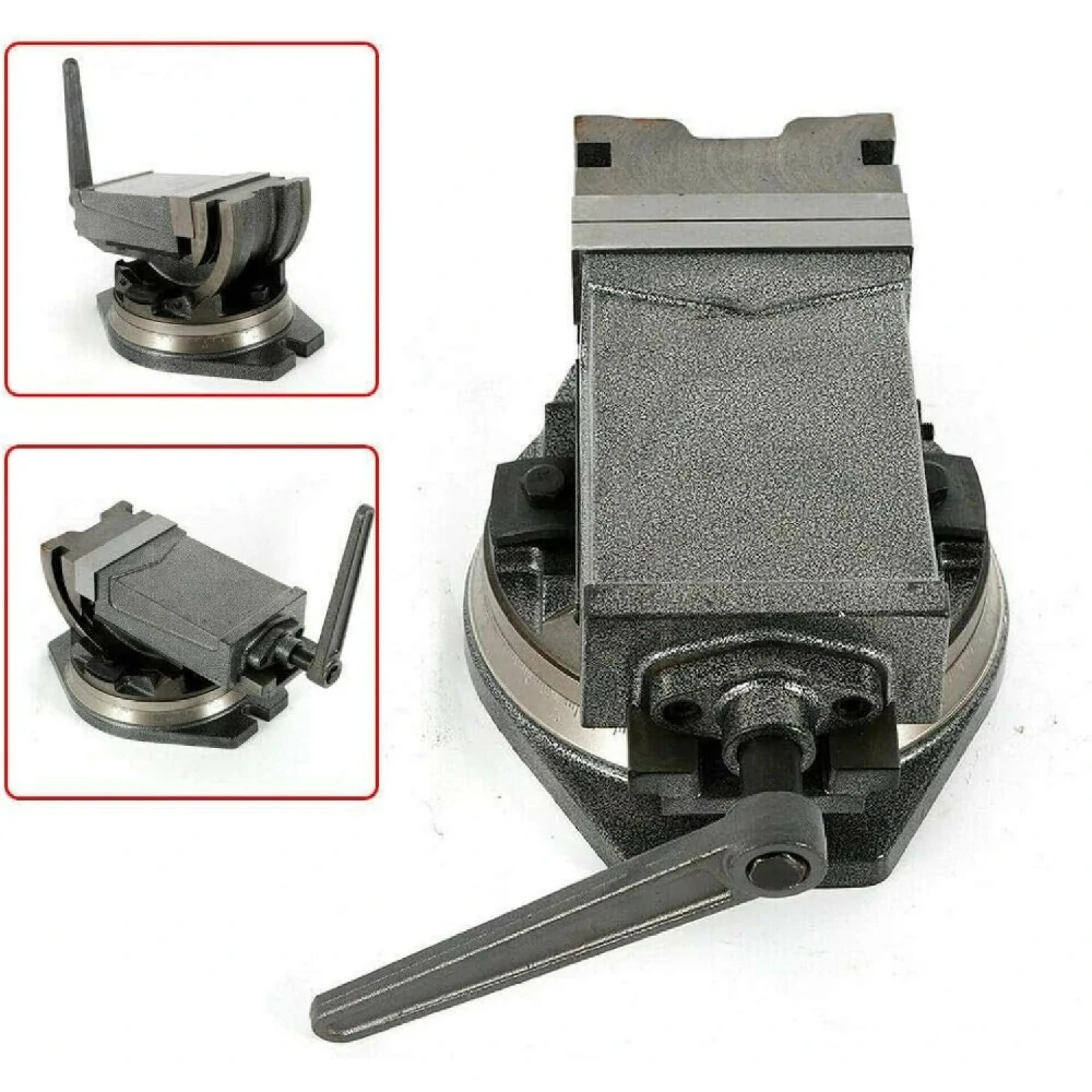 Prensa O Tornillo De Banco Basculante 5" Ajustable - Imagen 3