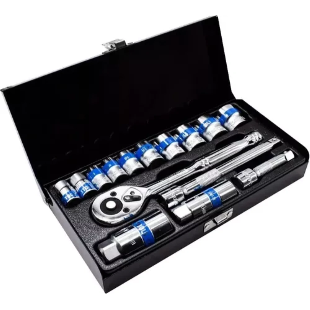 Juegos De 15 Copas O Dados De 3/8" Incluye Maletín Metalico