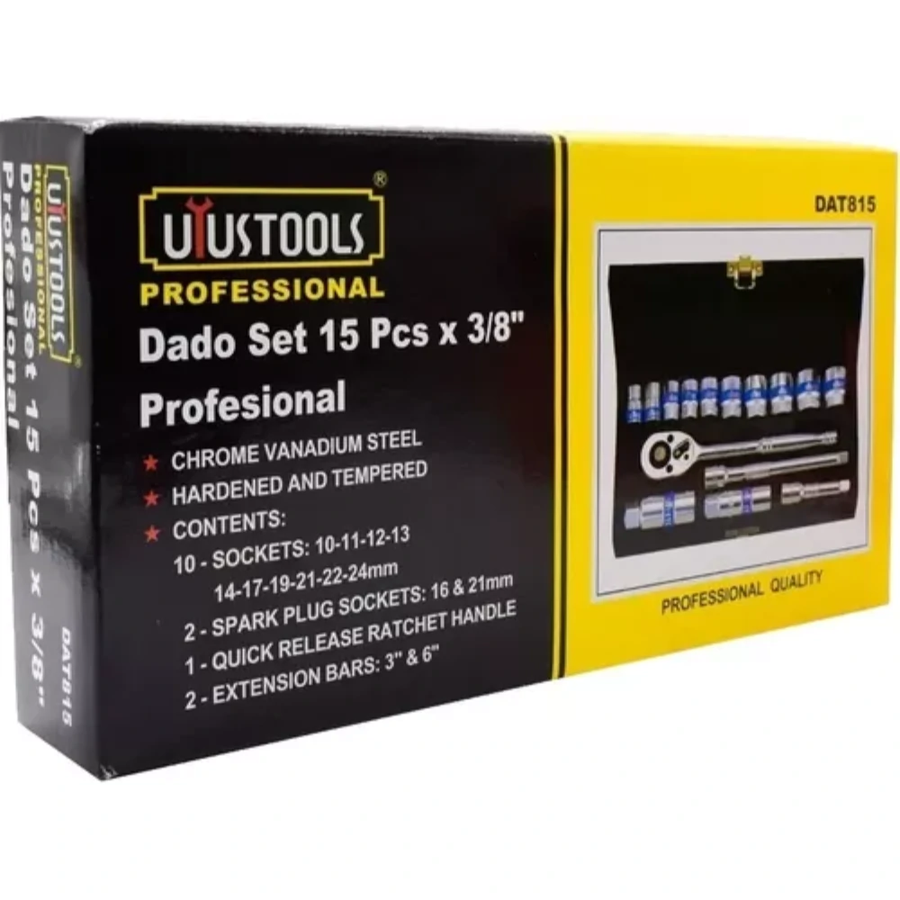 Juegos De 15 Copas O Dados De 3/8" Incluye Maletín Metalico - Imagen 3