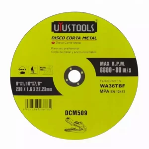 Disco Corta Metal Profesional En Acero Inoxidable 9"