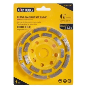 Disco Copa Segmentado 4-1/2" De Doble Filo