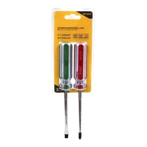 Destornilladortes Punta Pala y Estrella Mango Transparente