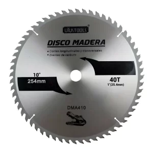 Disco Sierra Corte Profesional Para Madera 10" x 40 D