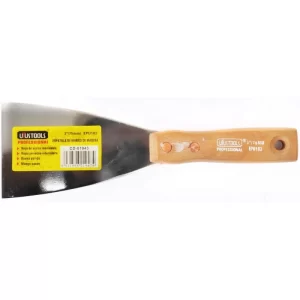 Espátula En Acero Inoxidable De 3" Con Mango De Madera