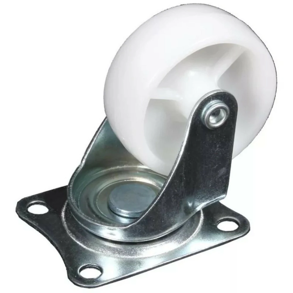 Rueda Nylon De 2 1/2" Plano Con Capacidad De Carga De 75 Kg