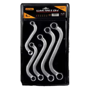 Juego De Llaves Estrella Boca Cerrada Tipo S De 5 Piezas